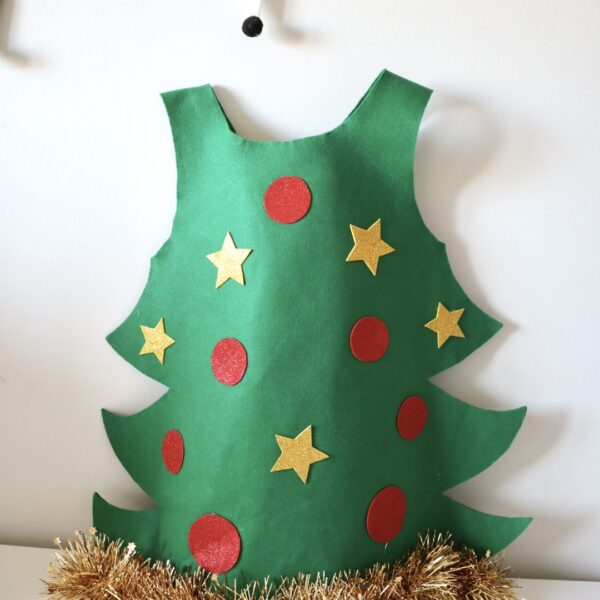 PATRÓN DISFRAZ ÁRBOL DE NAVIDAD